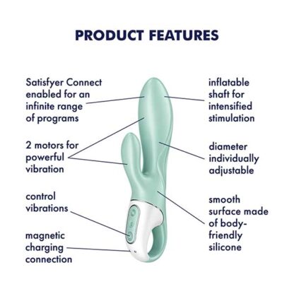 Satisfyer Air Pump Bunny 5 Vibrator Features