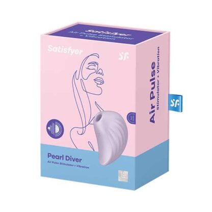 Satisfyer Pearl Diver Air Pulse Clitoral Stimulator Packaging