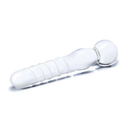 Electric Eel Joystick Glass Dildo Wand On Side