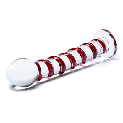 Glas Mr. Swirly Glass Dildo On Side