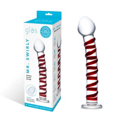 Glas Mr. Swirly Glass Dildo Packaging