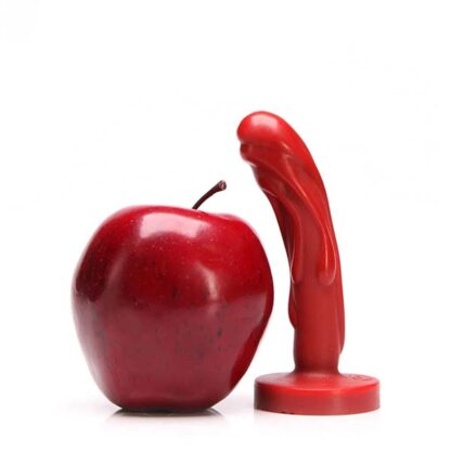 Tantus Mini Magma Dildo Next To An Apple