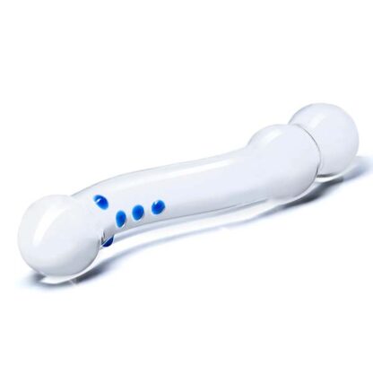 Glas 6 Curved G-Spot Glass Dildo Side View