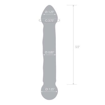 Glas 6.5 Full Tip Textured Glass Dildo Specifications
