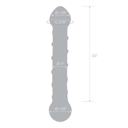 Glas 6.5 Spiral Dildo Size Details