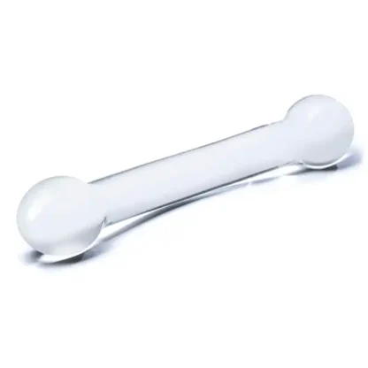 Glas 7 Curved Glass G-Spot Dildo On Side