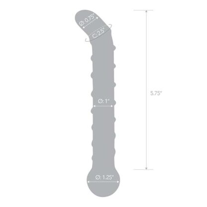 Glas Mr. Swirly 6.5 G-Spot Glass Dildo Specifications