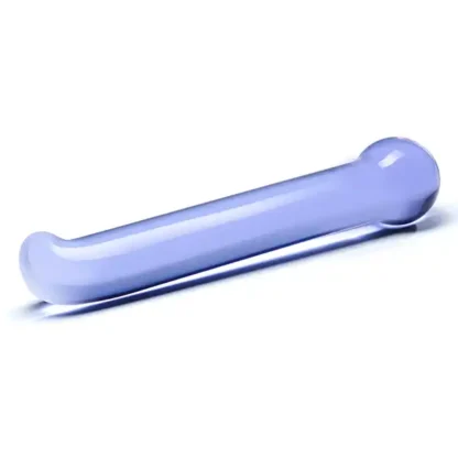 Glas Purple G-Spot Tickler Dildo On Side
