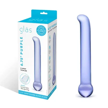 Glas Purple G-Spot Tickler Dildo Packaging