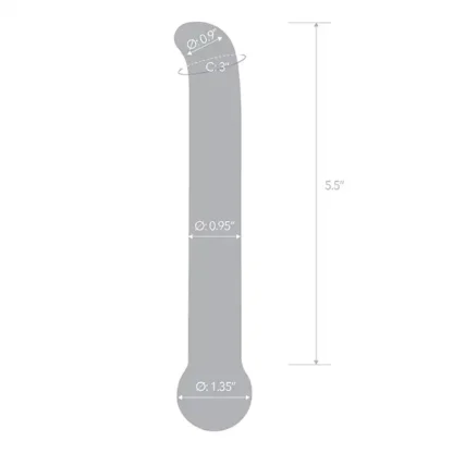 Glas Purple G-Spot Tickler Dildo Specifications