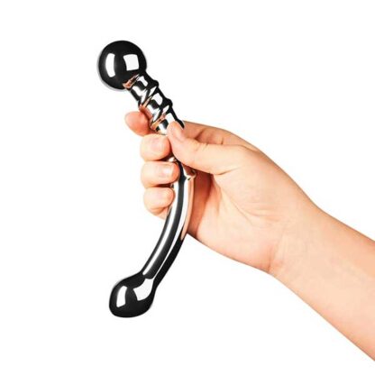 Le Wand Bow Dildo Held In Hand 1