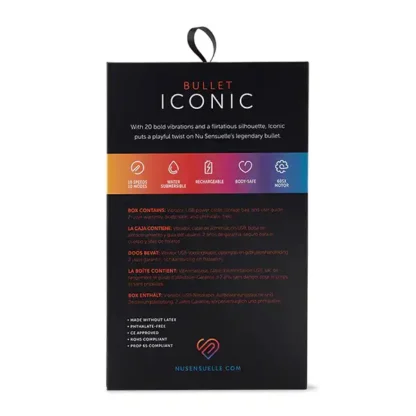Nu Sensuelle Iconic Bullet Vibrator Packaging Back