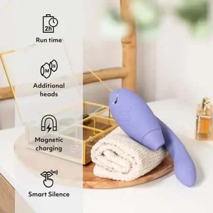 Womanizer Duo 2 Dual Clitoral & G-Spot Stimulator Features