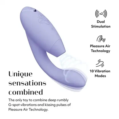 Womanizer Duo 2 Dual Clitoral & G-Spot Stimulator Stimulation Functions