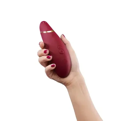 Womanizer Premium 2 Pleasure Air Clitoral Stimulator Held In Hand
