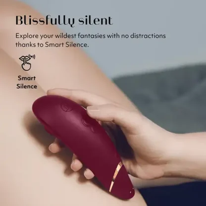 Womanizer Premium 2 Pleasure Air Clitoral Stimulator Quiet Operation
