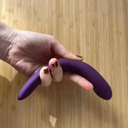 Satisfyer Double Joy Connect App Couple's Vibrator Flexing Out