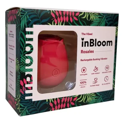 inBloom Rosales Rose Clitoral Suction Vibrator Packaging Front