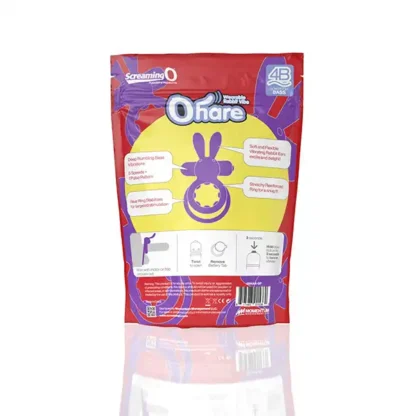 Screaming O 4B Ohare Vibrating Ring Packaging Back