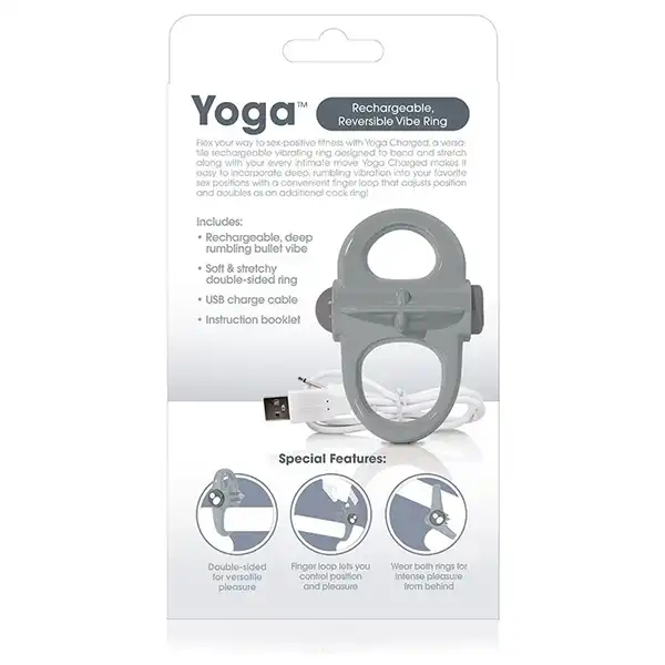 Screaming O Charged YOGA Vibrating Ring Packaging Back