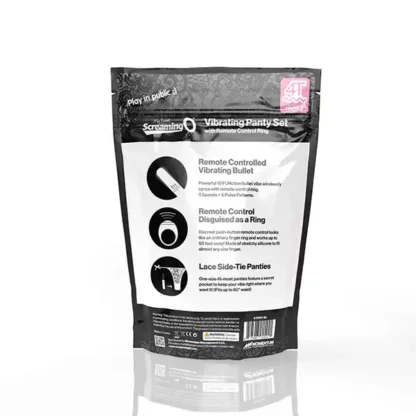 Screaming O My Secret 4T Tickle and Tease Remote Control Panty Vibrator Packaging Back