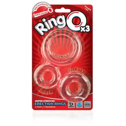 Screaming O Ring O x3 Cock Ring Set Packaging