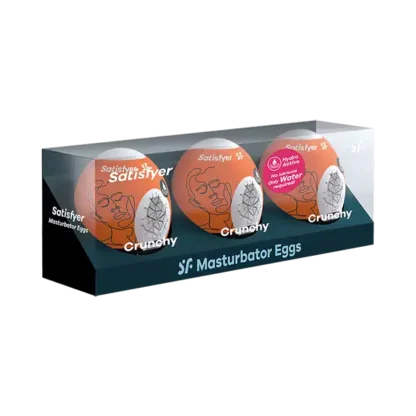 Satisfyer 3-piece Egg Set Masturbator - Crunchy Packaging