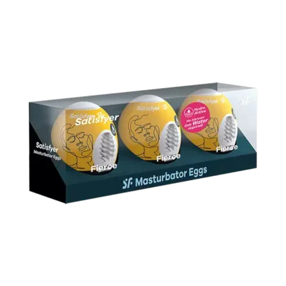 Satisfyer 3-piece Egg Set Masturbator - Fierce Packaging