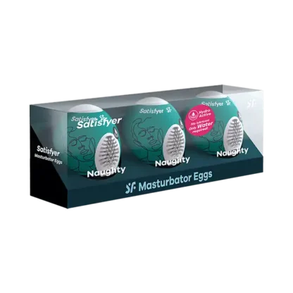 Satisfyer 3-piece Egg Set Masturbator - Naughty Packaging