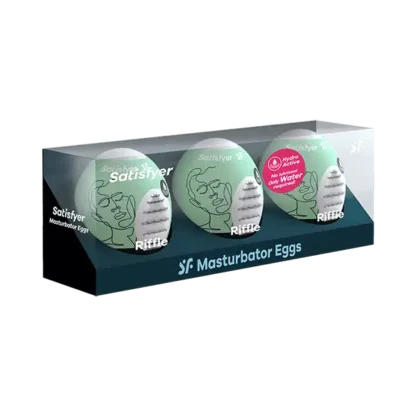 Satisfyer 3-piece Egg Set Masturbator - Riffle Packaging