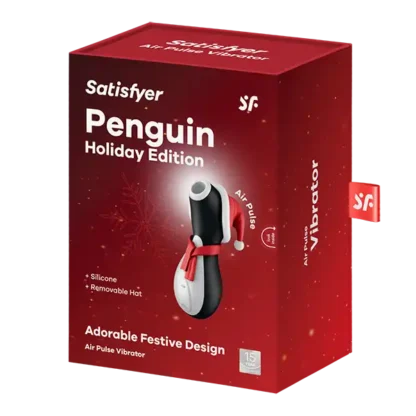 Satisfyer Penguin Holiday Edition Air Pulse Clitoral Stimulator Packaging