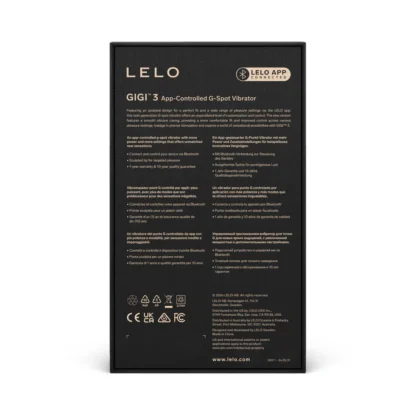Lelo Gigi 3 G-Spot Vibrator Packaging Back