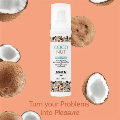 Exsens Let's Travel Warming Intimate Massage Oil Kit Coconut