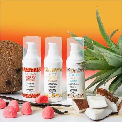 Exsens Let's Travel Warming Intimate Massage Oil Kit Set