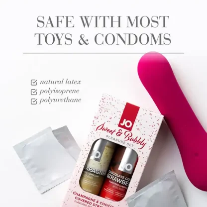 JO Sweet and Bubbly Gift Set Safe with Most Toys and Condoms