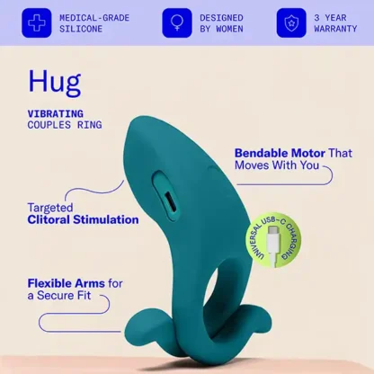 Dame Hug Vibrating Ring Features