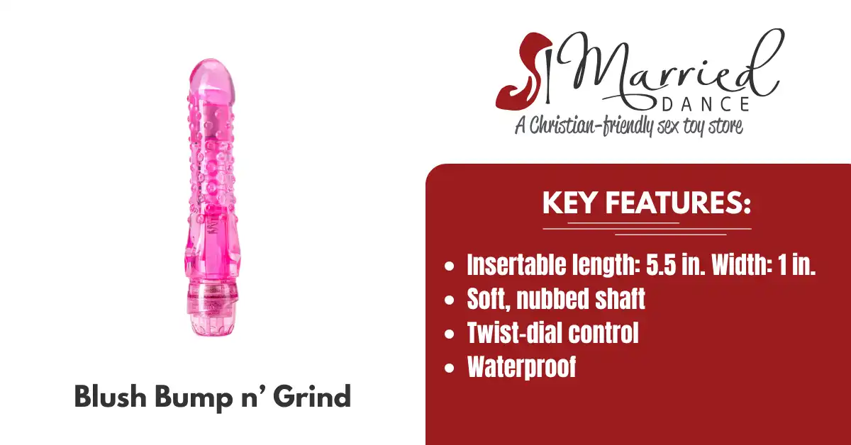 Blush Bump n Grind Vibrator - Christian sex toy store Blush Bump n Grind Vibrator - Christian sex toy store