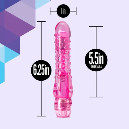 Blush Naturally Yours Bump n Grind Vibrator Size Information