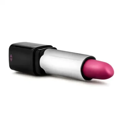 Blush Rose Discreet Lipstick Vibrator Laying On Side