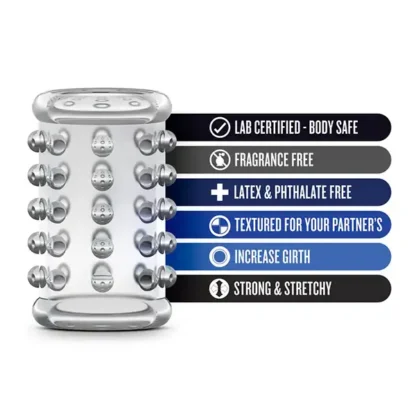 Blush Stay Hard 02 Studded Penis Sleeve Features