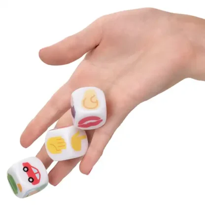 CalExotics Emojigasm Dice Held In Hand