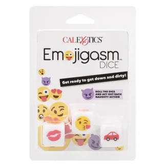 CalExotics Emojigasm Dice Packaging Front
