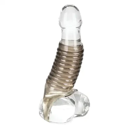 CalExotics Ribbed Stimulation Enhancer Girth Enhancer On Dildo