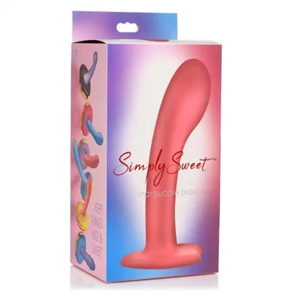 Curve Toys Simply Sweet 7 G-Spot Silicone Dildo Packaging