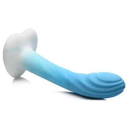 Curve Toys Simply Sweet 7 Rippled Silicone Dildo Stimulator Close Up