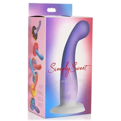 Curve Toys Simply Sweet 7 Slim G-Spot Silicone Dildo Packaging