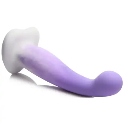 Curve Toys Simply Sweet 7 Slim G-Spot Silicone Dildo Tip Close Up