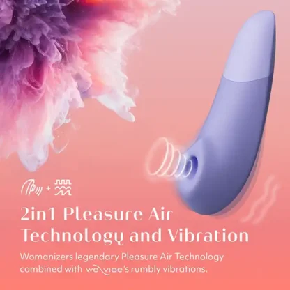 Womanizer Enhance 2-in-1 Pleasure Air and Vibration Clitoral Stimulator 2