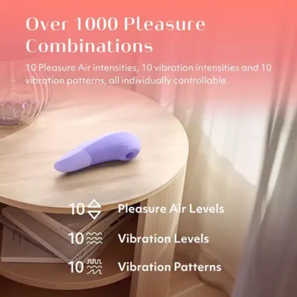 Womanizer Enhance 2-in-1 Pleasure Air and Vibration Clitoral Stimulator 6