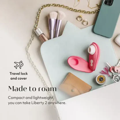 Womanizer Liberty 2 Pleasure Air Clitoral Stimulator Travels Well